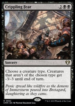 Crippling Fear - Commander Masters: Extras (Rare) [XCMM-862]