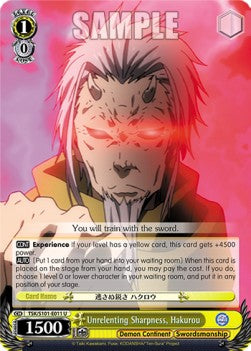 Unrelenting Sharpness, Hakurou (V.1 - Uncommon) - That Time I Got Reincarnated as a Slime Vol.3 (Uncommon) [TSK/S101-011]