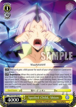Spoiled Child, Shion - That Time I Got Reincarnated as a Slime Vol.3 (Common) [TSK/S101-017]