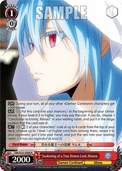 Awakening of a True Demon Lord, Rimuru (V.1 - Rare) - That Time I Got Reincarnated as a Slime Vol.3 (Rare) [TSK/S101-049]