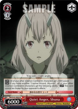 Quiet Anger, Shuna (V.1 - Rare) - That Time I Got Reincarnated as a Slime Vol.3 (Rare) [TSK/S101-052]