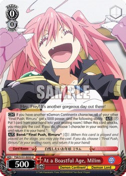 At a Boastful Age, Milim - That Time I Got Reincarnated as a Slime Vol.3 (Uncommon) [TSK/S101-055]