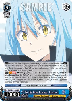 To His Dear Friends, Rimuru (V.1 - Rare) - That Time I Got Reincarnated as a Slime Vol.3 (Rare) [TSK/S101-082]