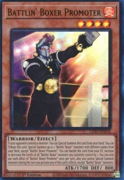 Battlin' Boxer Promoter⁣ - Legendary Duelists: Soulburning Volcano⁣ (Ultra Rare)⁣ [034]