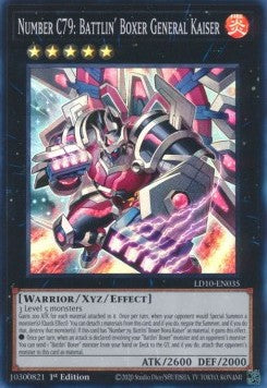 Number C79: Battlin' Boxer General Kaiser⁣ - Legendary Duelists: Soulburning Volcano⁣ (Super Rare)⁣ [035]