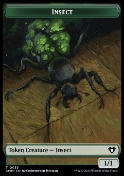 Insect Token (G 1/1) // Bird Token (W 1/1) - Commander Masters: Extras (Token) [XCMM-T 33/4]