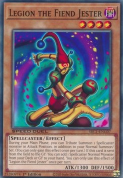 Legion the Fiend Jester⁣ - Speed Duel: Streets of Battle City⁣ (Common)⁣ [G07]