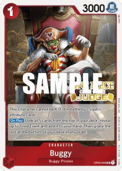 Buggy (OP03-008)⁣ - Judge Promos⁣ (Uncommon)⁣ [OP03-008]