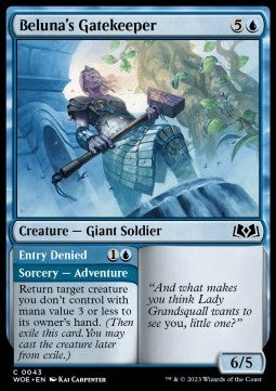 Beluna's Gatekeeper // Entry Denied - Wilds of Eldraine (Common) [WOE-43]