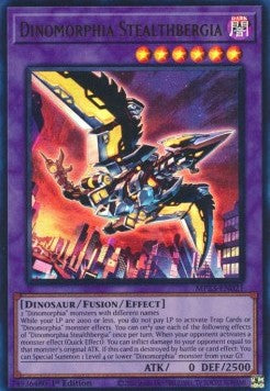 Dinomorphia Stealthbergia⁣ - 25th Anniversary Tin: Dueling Heroes Mega Pack⁣ (Ultra Rare)⁣ [021]