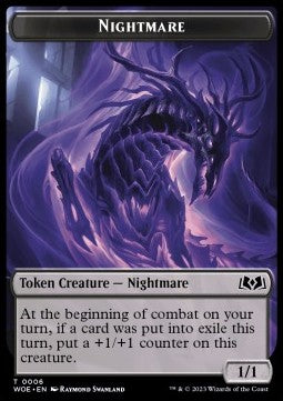 Nightmare Token (B 1/1) // Food Token (V.3) - Wilds of Eldraine: Extras (Token) [XWOE-T 6/12]