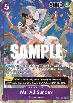 Ms. All Sunday (OP04-064) (V.2)⁣ - Kingdoms of Intrigue⁣ (Alternate Art)⁣ [064]