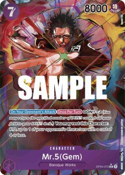 Mr.5(Gem) (OP04-072) (V.2)⁣ - Kingdoms of Intrigue⁣ (Alternate Art)⁣ [072]