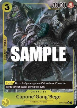 Capone"Gang"Bege" (OP04-100) (V.2) - Kingdoms of Intrigue (Alternate Art) [OP04-100]