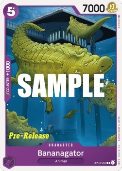 Bananagator (OP04-062)⁣ - Promos: Kingdoms of Intrigue⁣ (Common)⁣ [062]