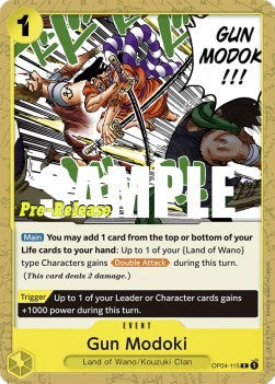 Gun Modoki (OP04-115)⁣ - Promos: Kingdoms of Intrigue⁣ (Common)⁣ [115]