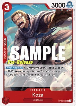 Koza (OP04-006) - Promos: Kingdoms of Intrigue (Uncommon) [OP04P-006]