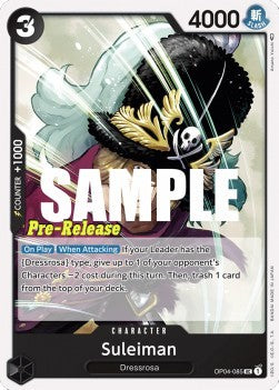 Suleiman (OP04-085)⁣ - Promos: Kingdoms of Intrigue⁣ (Uncommon)⁣ [085]