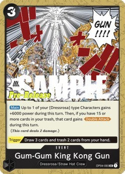 Gum-Gum King Kong Gun (OP04-093)⁣ - Promos: Kingdoms of Intrigue⁣ (Uncommon)⁣ [093]
