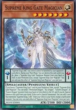 Supreme King Gate Magician⁣ - Age of Overlord⁣ (Super Rare)⁣ [001]