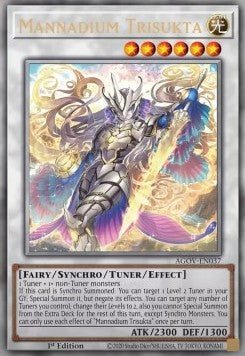 Mannadium Trisukta (V.2 - Quarter Century Secret Rare) - Age of Overlord (Quarter Century Secret Rare) [AGOV-037]