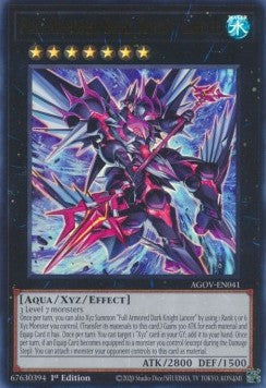 Full Armored Dark Knight Lancer (V.1 - Ultra Rare)⁣ - Age of Overlord⁣ (Ultra Rare)⁣ [041]