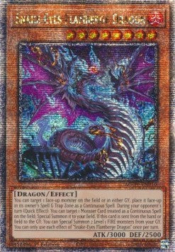 Snake-Eyes Flamberge Dragon (V.2 - Quarter Century Secret Rare)⁣ - Age of Overlord⁣ (Quarter Century Secret Rare)⁣ [010]