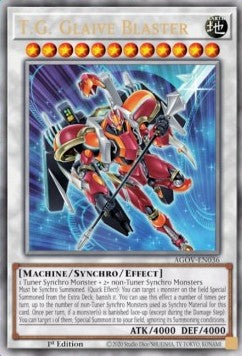 T.G. Glaive Blaster (V.2 - Quarter Century Secret Rare)⁣ - Age of Overlord⁣ (Quarter Century Secret Rare)⁣ [036]