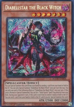 Diabellstar the Black Witch (V.1 - Secret Rare)⁣ - Age of Overlord⁣ (Secret Rare)⁣ [006]