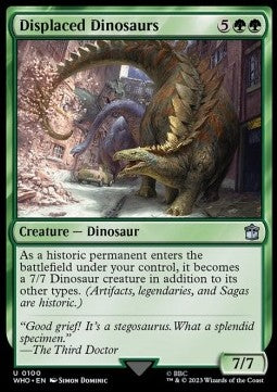 Displaced Dinosaurs⁣ - Universes Beyond: Doctor Who⁣ (Uncommon)⁣ [100]
