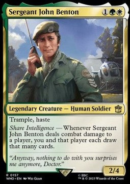 Sergeant John Benton⁣ - Universes Beyond: Doctor Who⁣ (Rare)⁣ [157]