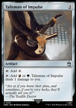 Talisman of Impulse⁣ - Universes Beyond: Doctor Who⁣ (Uncommon)⁣ [251]