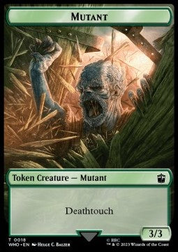 Mutant Token (G 3/3) // Alien Insect Token (GW 1/1)⁣ - Universes Beyond: Doctor Who: Extras⁣ (Token)⁣ [T 18/19]