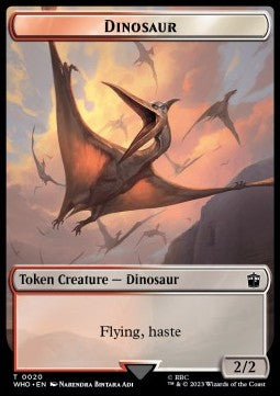 Copy Token // Dinosaur Token (RW 2/2) (V.1)⁣ - Universes Beyond: Doctor Who: Extras⁣ (Token)⁣ [T 1/20]