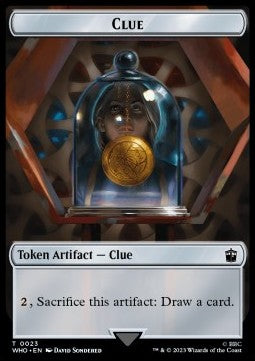 Copy Token // Clue Token (V.3)⁣ - Universes Beyond: Doctor Who: Extras⁣ (Token)⁣ [T 1/23]