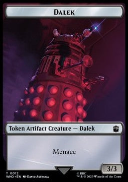Dalek Token (A 3/3) // Treasure Token (V.4)⁣ - Universes Beyond: Doctor Who: Extras⁣ (Token)⁣ [T 12/31]