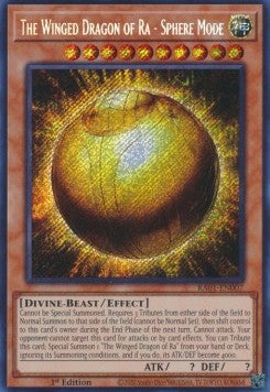 The Winged Dragon of Ra - Sphere Mode (V.3 - Secret Rare) - 25th Anniversary Rarity Collection (Secret Rare) [RA01-007]
