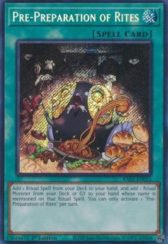 Pre-Preparation of Rites (V.3 - Secret Rare) - 25th Anniversary Rarity Collection (Secret Rare) [RA01-055]