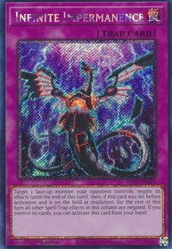 Infinite Impermanence (V.4 - Platinum Secret Rare) - 25th Anniversary Rarity Collection (Platinum Secret Rare) [RA01-075]