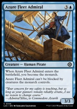 Azure Fleet Admiral⁣ - Commander: The Lost Caverns of Ixalan⁣ (Common)⁣ [144]