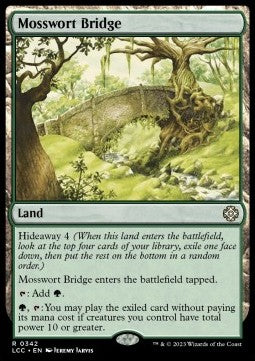 Mosswort Bridge⁣ - Commander: The Lost Caverns of Ixalan⁣ (Rare)⁣ [342]