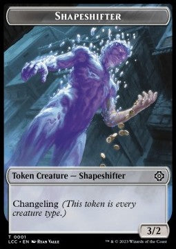 Shapeshifter Token (C 3/2) // Salamander Warrior Token (U 4/3)⁣ - The Lost Caverns of Ixalan: Tokens⁣ (Token)⁣ [CT 1/4]