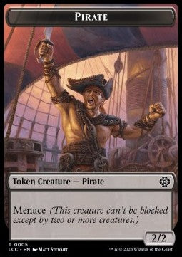 Pirate Token (B 2/2) // The Monarch⁣ - The Lost Caverns of Ixalan: Tokens⁣ (Token)⁣ [CT 5/18]