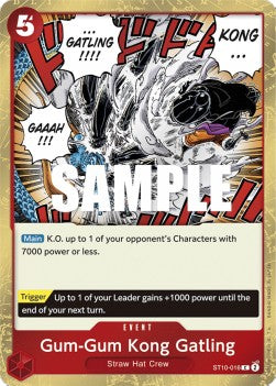 Gum-Gum Kong Gatling (ST10-016) - Ultra Deck: The Three Captains (Common) [ST-10-016]