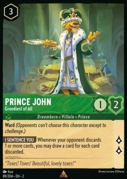 Prince John - Greediest of All⁣ - Rise of the Floodborn⁣ (Rare)⁣ [89]