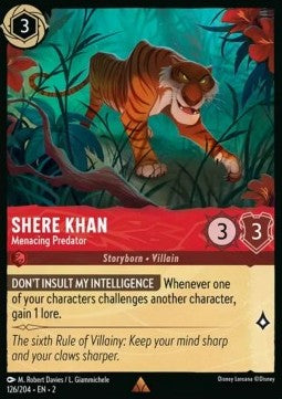 Shere Khan - Menacing Predator (V.1)⁣ - Rise of the Floodborn⁣ (Rare)⁣ [126]
