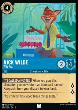 Nick Wilde - Wily Fox⁣ - Rise of the Floodborn⁣ (Uncommon)⁣ [154]