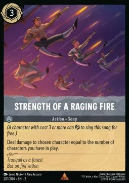 Strength of a Raging Fire⁣ - Rise of the Floodborn⁣ (Rare)⁣ [201]
