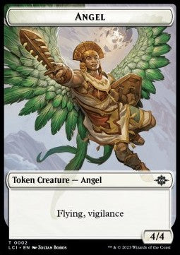 Angel Token (W 4/4 Vigilance) // Gnome Token (A 1/1) - The Lost Caverns of Ixalan: Tokens (Token) [TLCI-T 2/16]