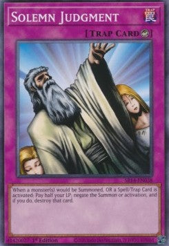 Solemn Judgment⁣ - Structure Deck: Fire Kings⁣ (Common)⁣ [038]